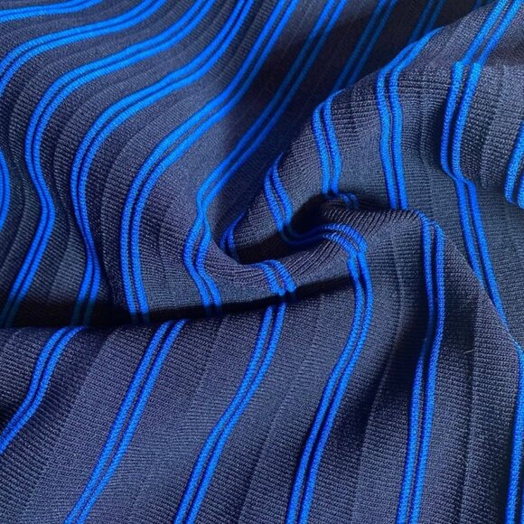 Maje Striped Midi Dress - Size 2 Small - Picture 4 of 5